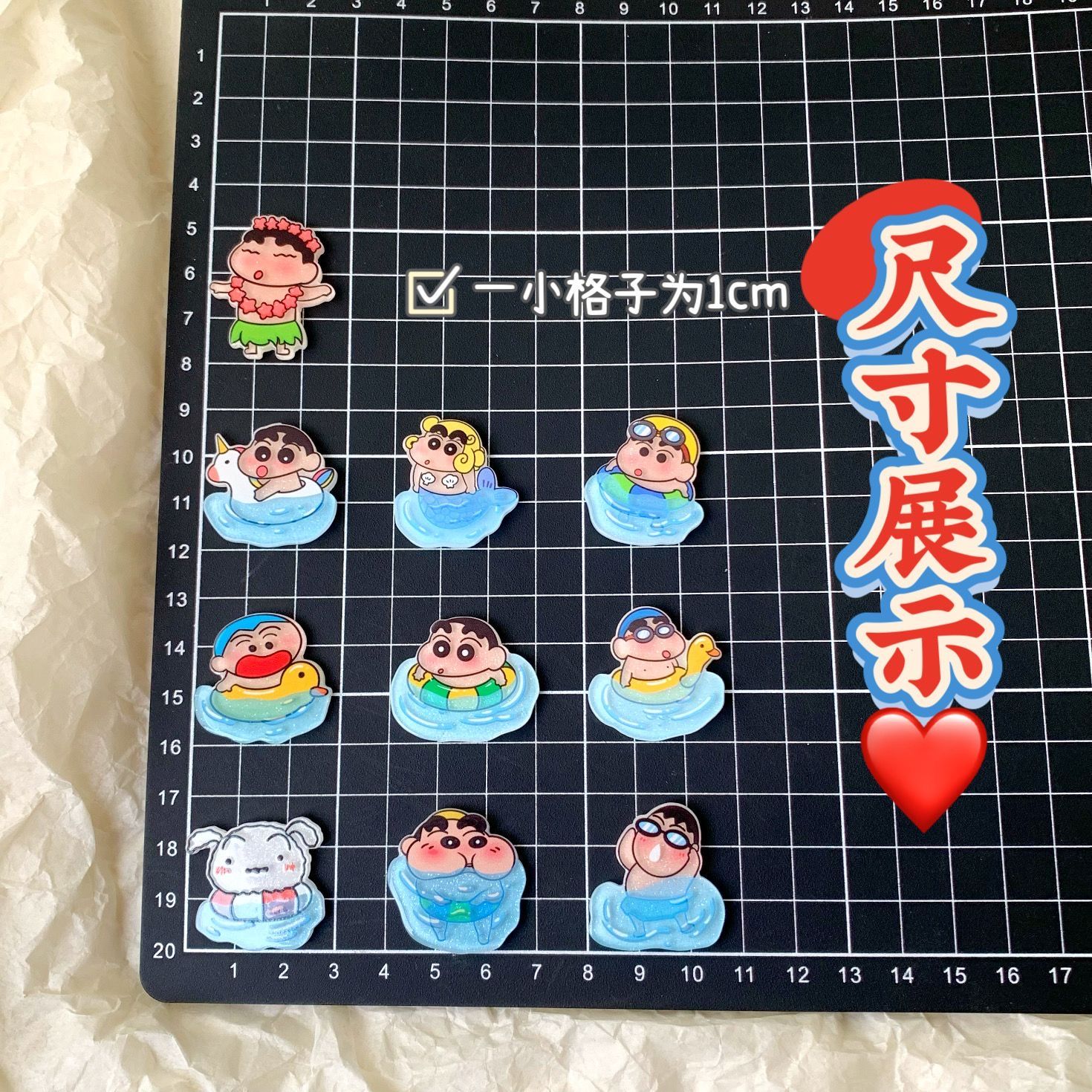 Aksesoris resin Crayon Shin-ch - Resin Art Accessories ulasan dan harga