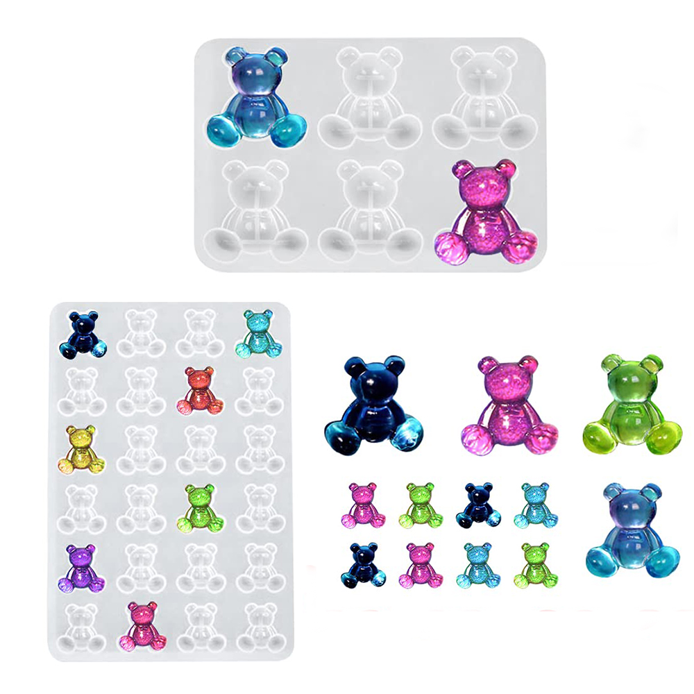 Cetakan Silikon Resin Beruang  - Resin Art Letters ulasan dan harga